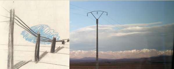 Bild links:M. L&uuml;pertz, 1967; rechts: der schneebedeckte Atlas